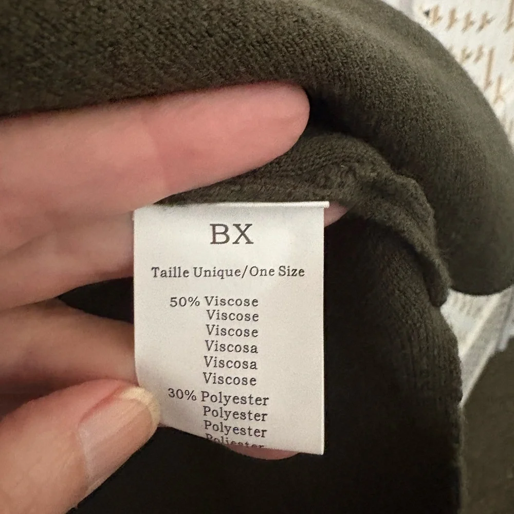 Rock & Roll Oversized Olive Green Sweater - Picture 6 of 6